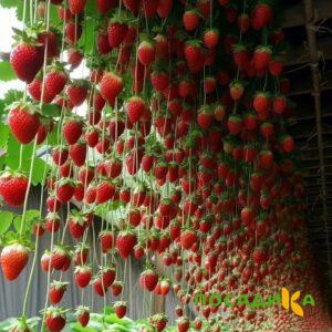 Клубника ампельная Анастасия купить по цене от 370р. в интернет-магазине «Посадика» с доставкой почтой в в Лениногорске и по всей России – [изображение №1].